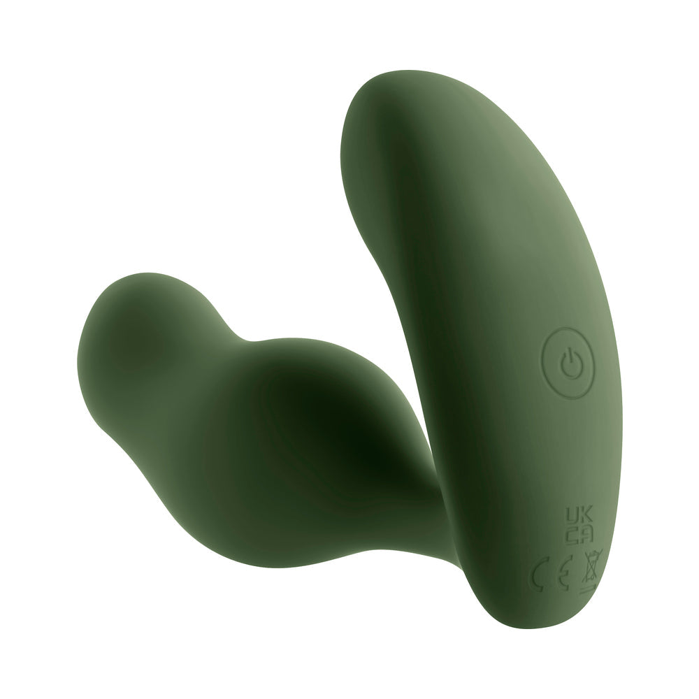 Zero Tolerance The Sergeant Rechargeable Vibrating Prostate Anal Vibe Silicone Green 6