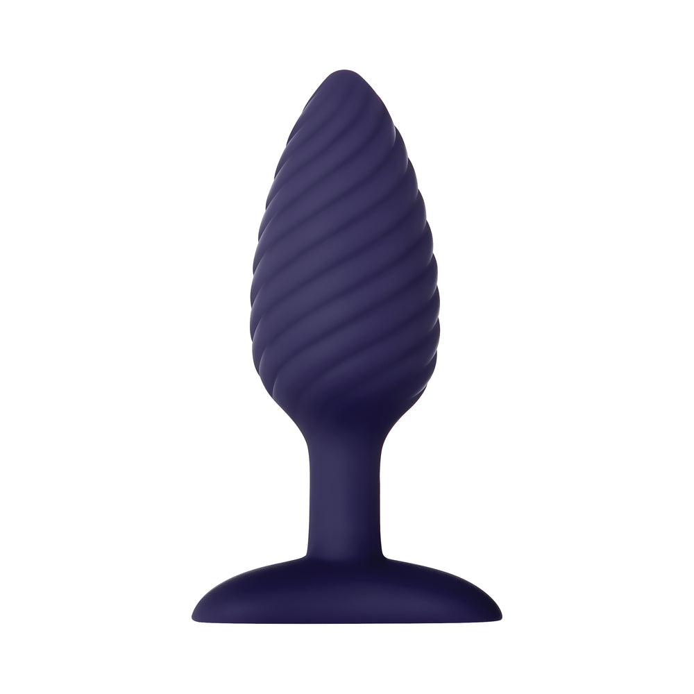 Zero Tolerance Wicked Twister Textured Vibrating Silicone Anal Plug Purple 2