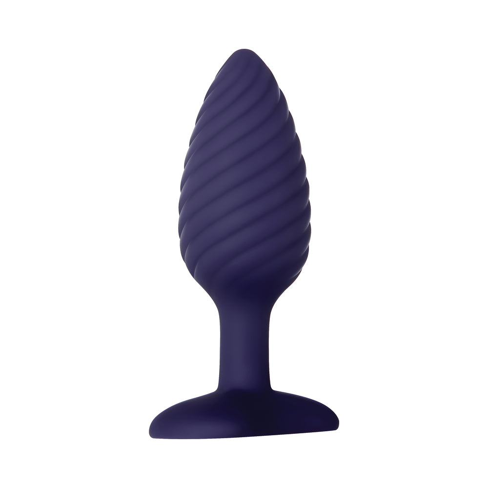Zero Tolerance Wicked Twister Textured Vibrating Silicone Anal Plug Purple 3