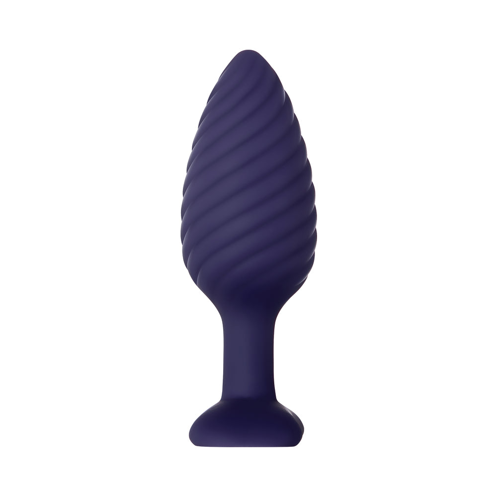 Zero Tolerance Wicked Twister Textured Vibrating Silicone Anal Plug Purple 4